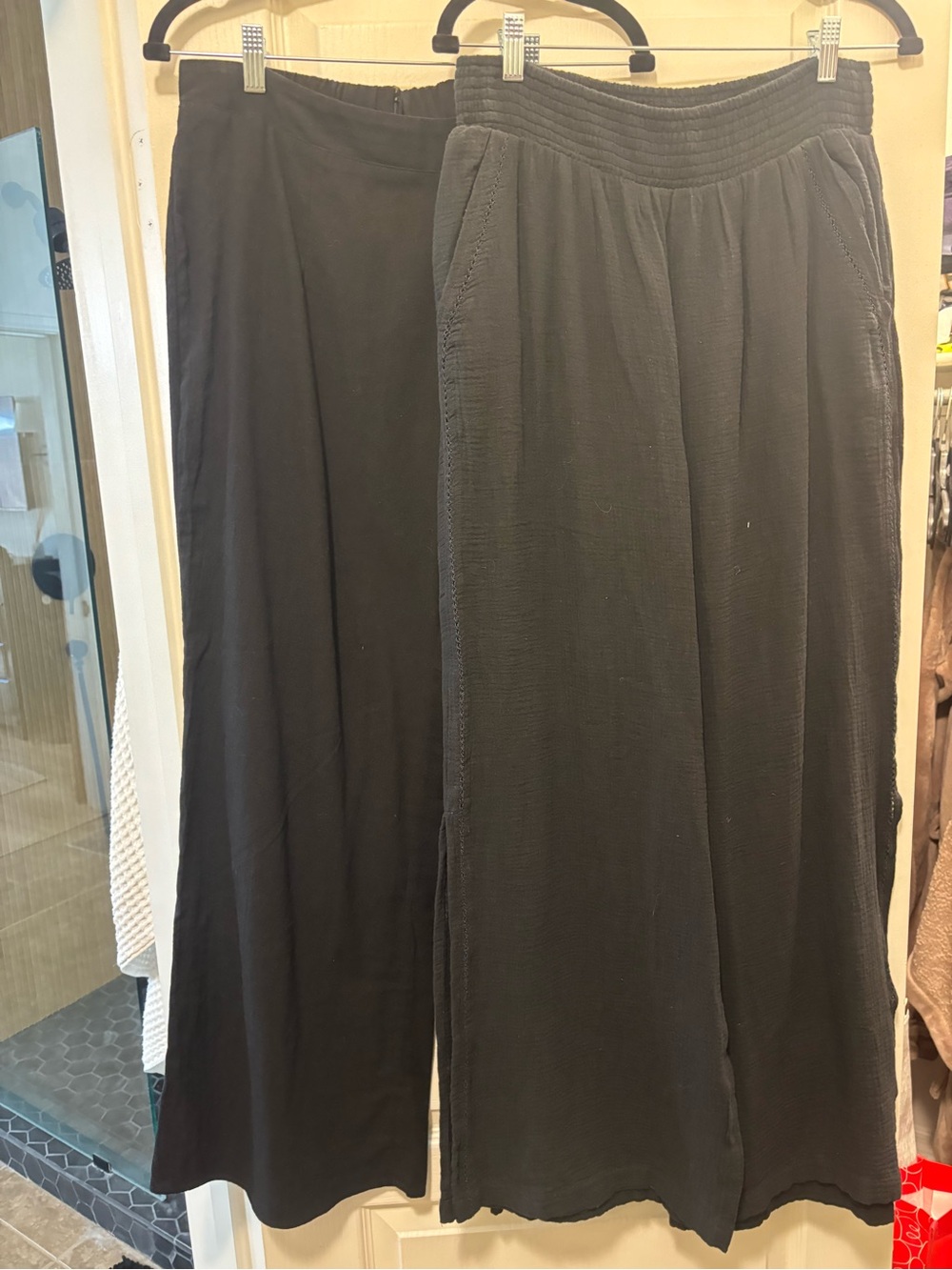 Black Women’s Swim Coverup Pants - Lightweight Beach Wrap